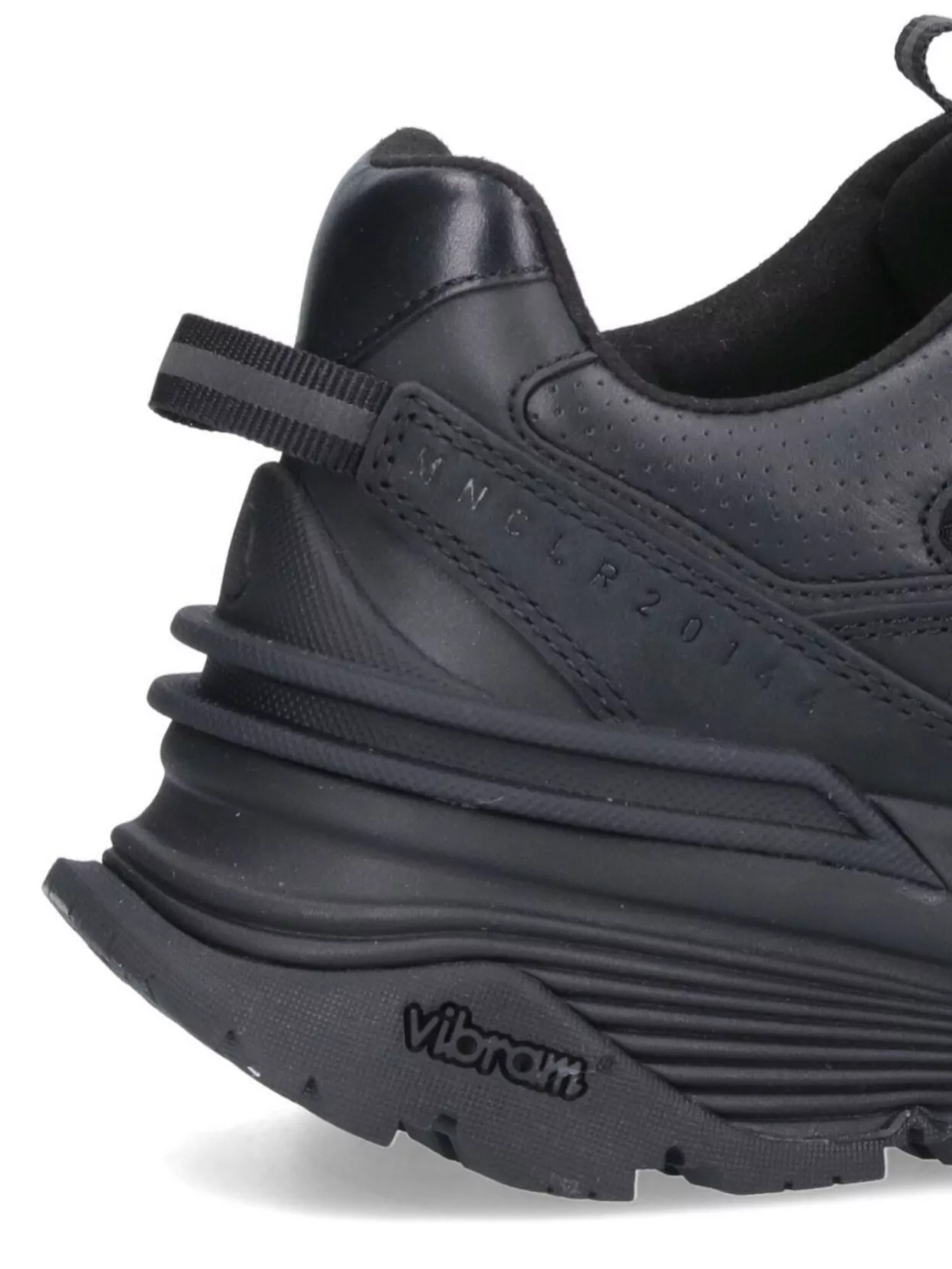 Moncler Mesh Panel Low Top Sneakers With Pull Tab And Rubber Sole