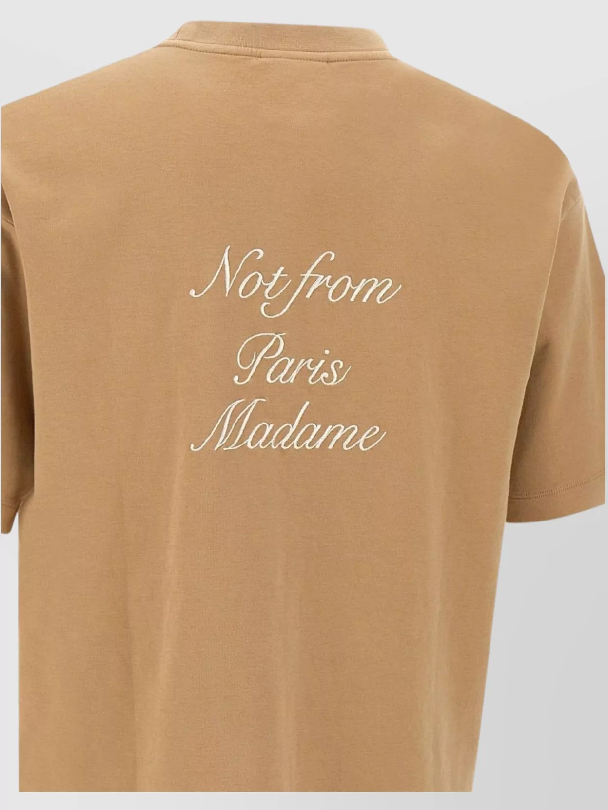 Drôle De Monsieur Calligraphy Slogan Cotton T-Shirt