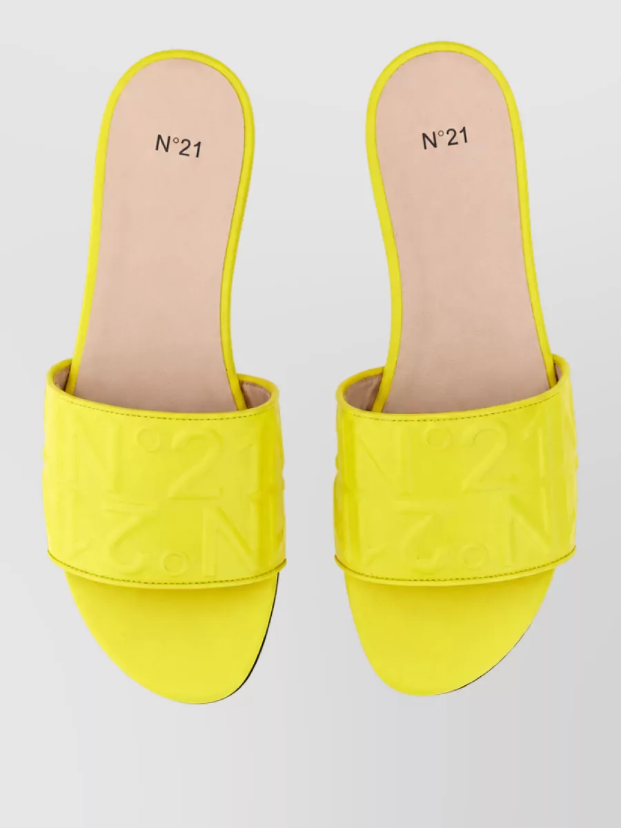 N 21 Lambskin Slide Sandals