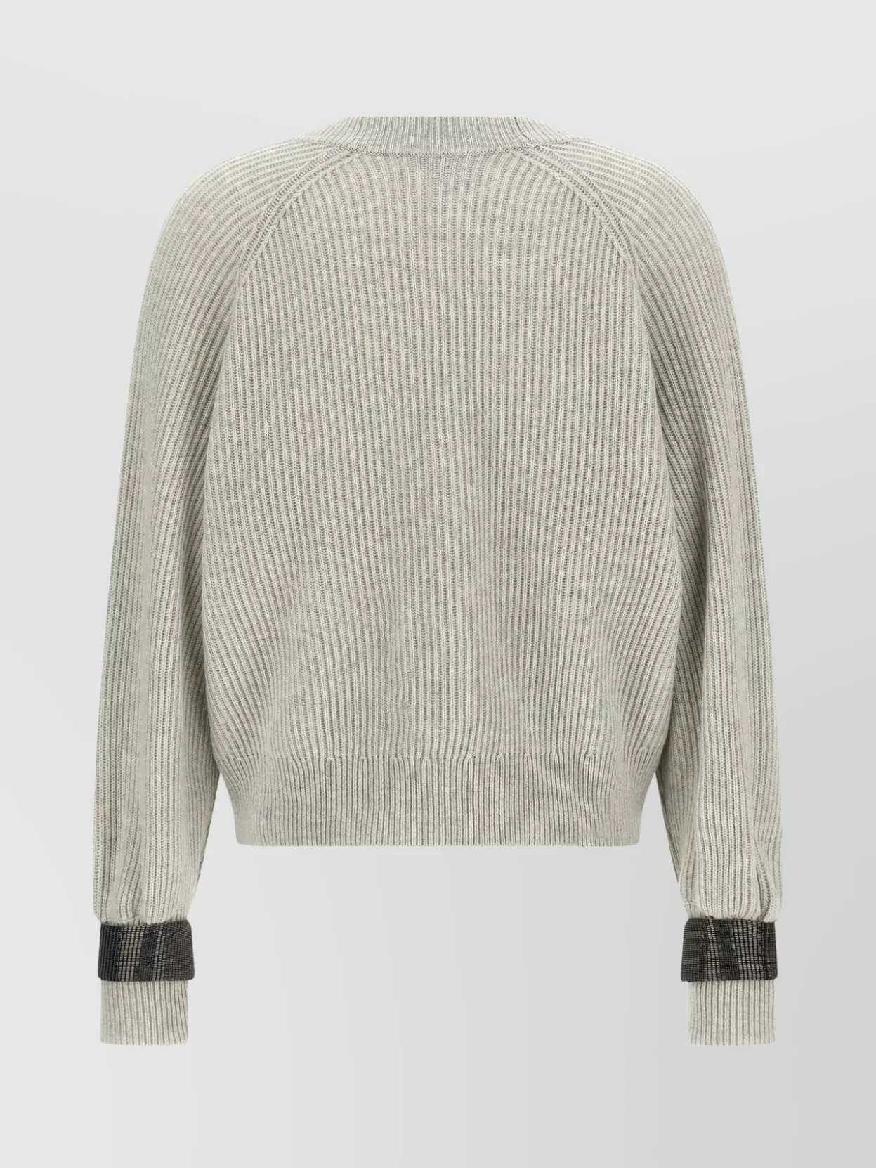 Brunello Cucinelli Ribbed Texture Cardigan Cuff Detail