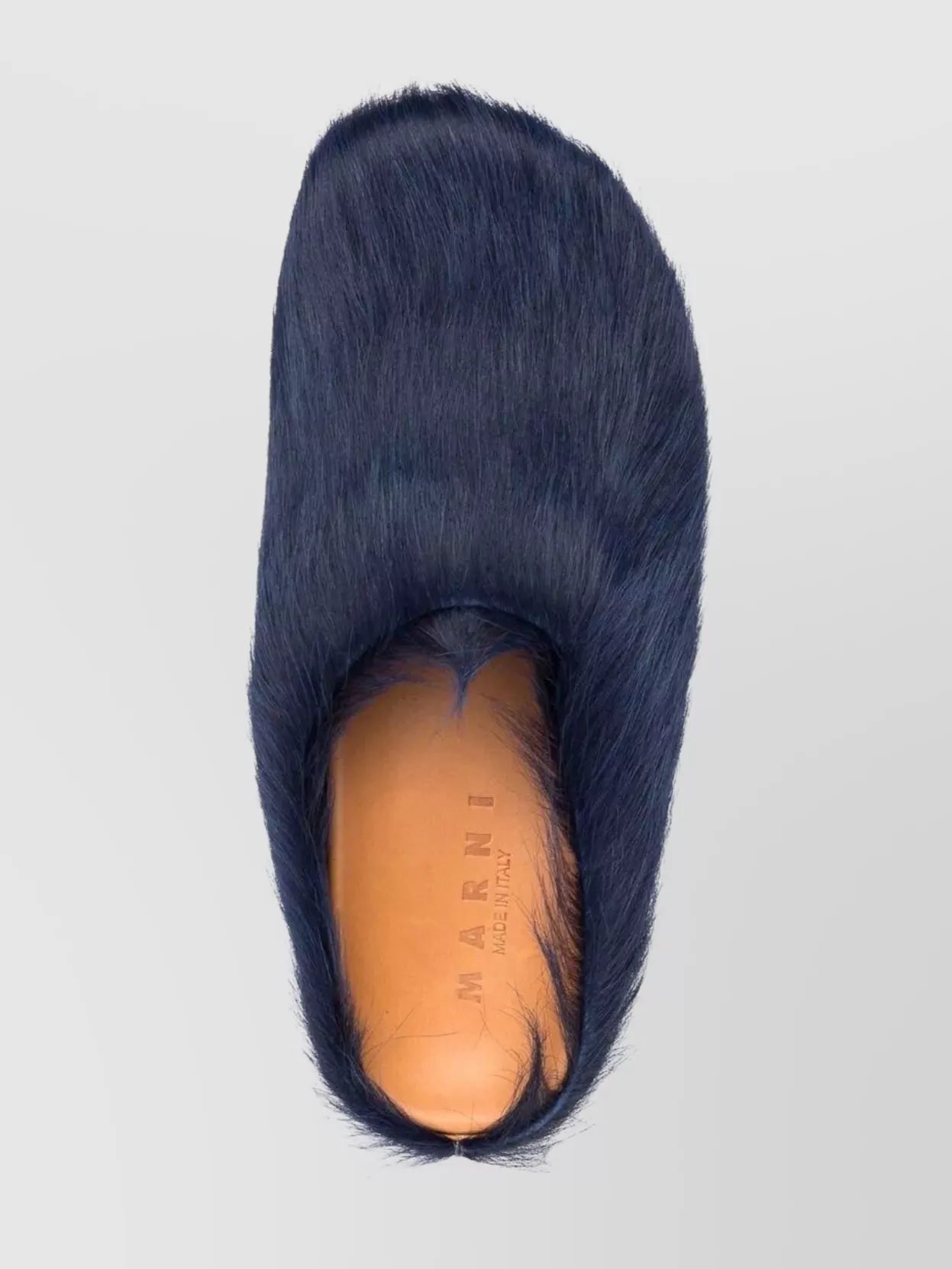 Marni Slip-On Round Toe Leather Slippers