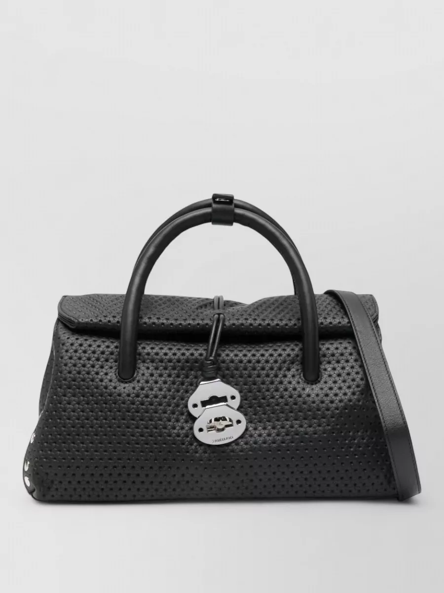Zanellato Leather Top Handle Tote Bag