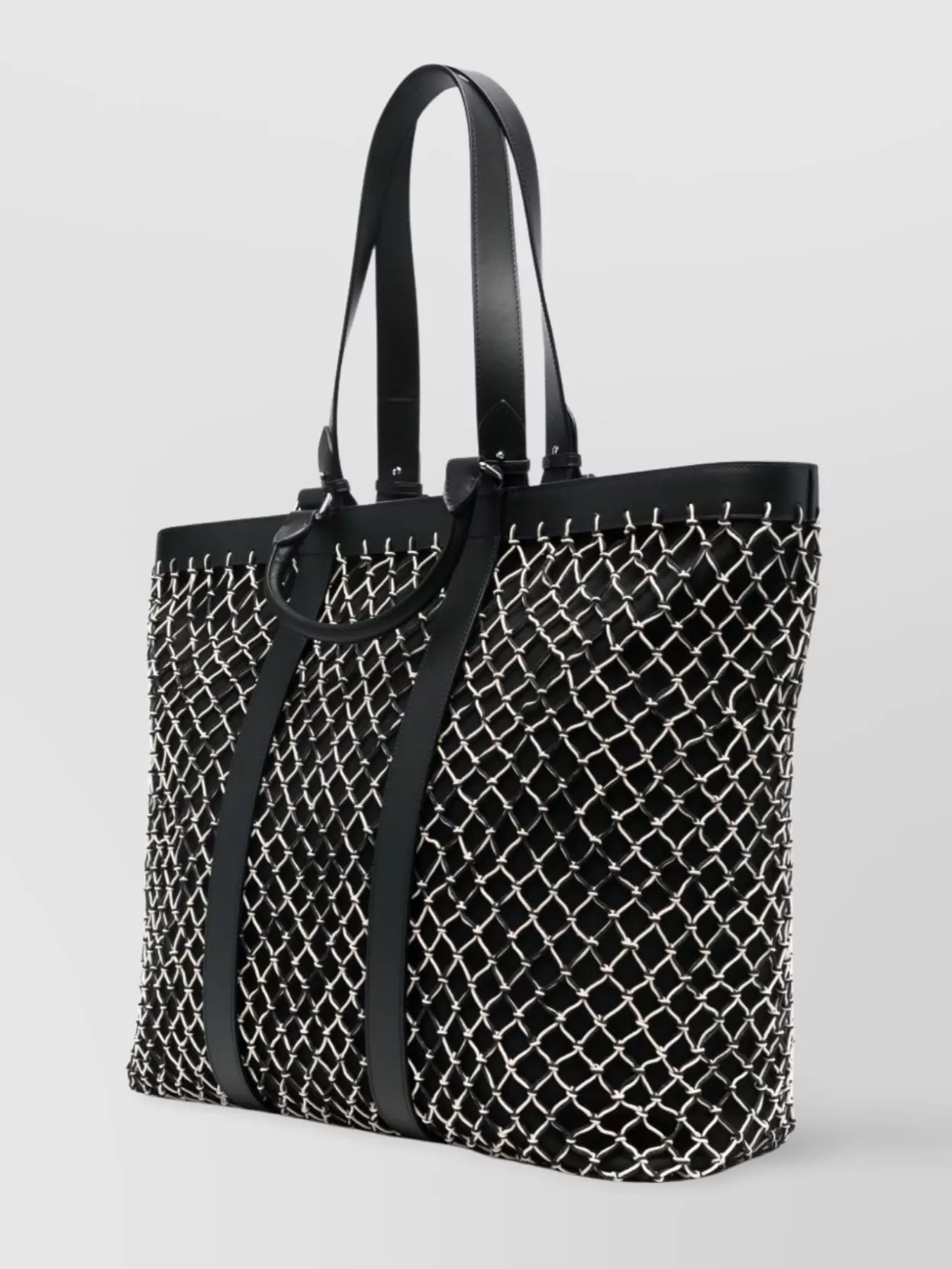 Shop Kenzo Mesh Overlay Tote Bag Handles