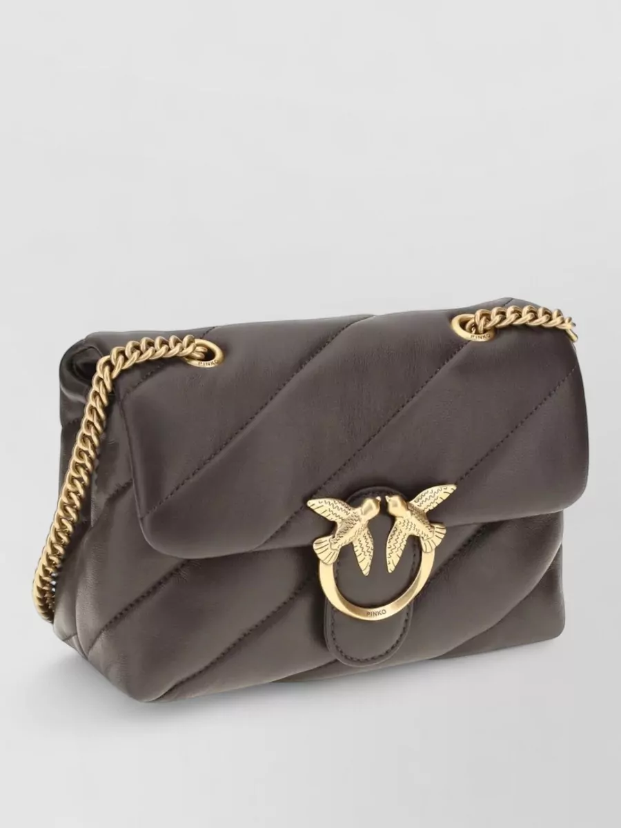 Pinko Love Bag Puff Mini Leather Shoulder Bag