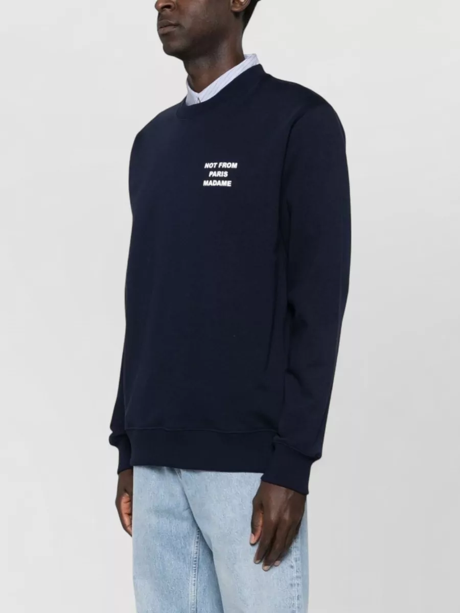 Drôle De Monsieur Cotton Crewneck Sweatshirt