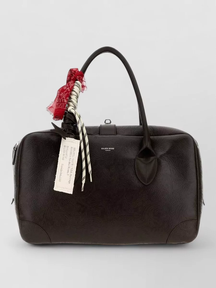 Golden Goose medium leather travel bag