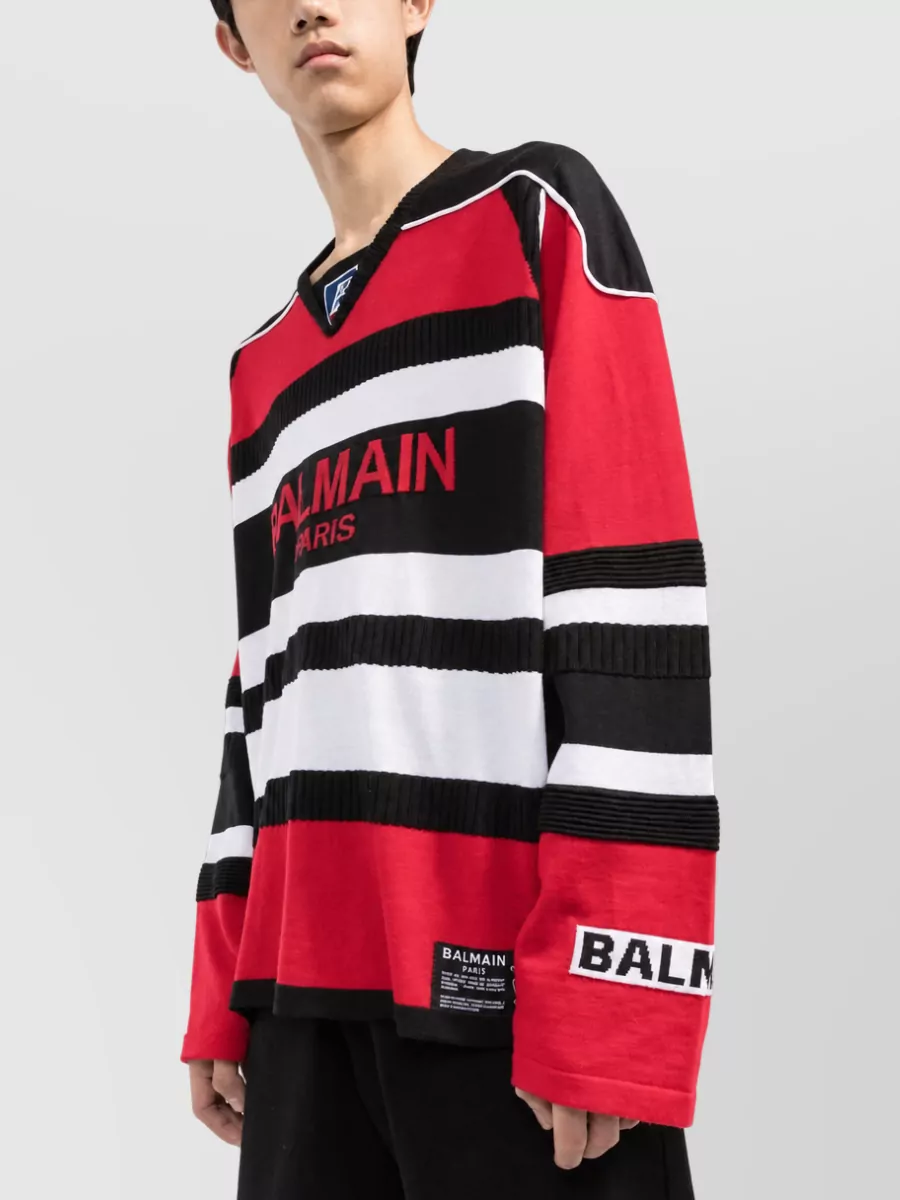 Balmain Virgin Wool Boxy Sweater