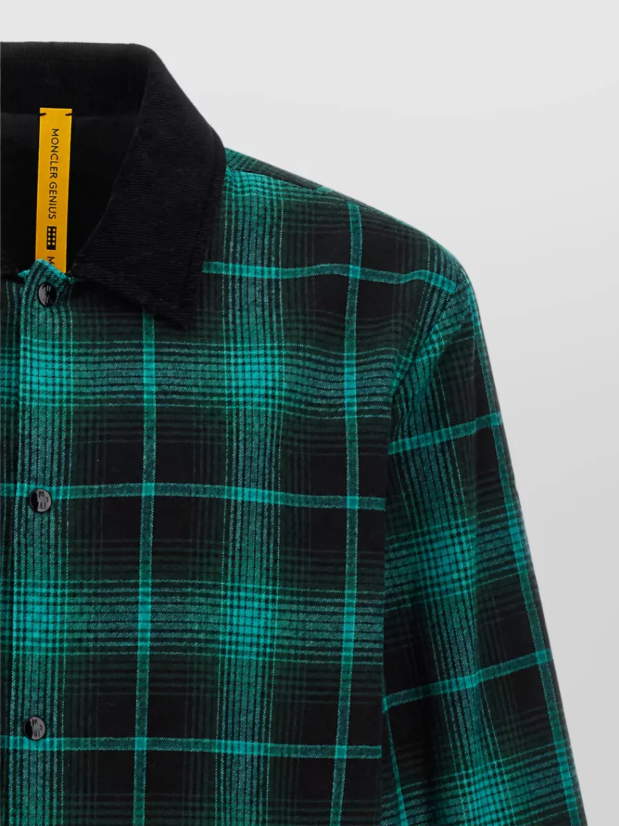 Moncler Genius Reversible Checked Single Breasted Coat
