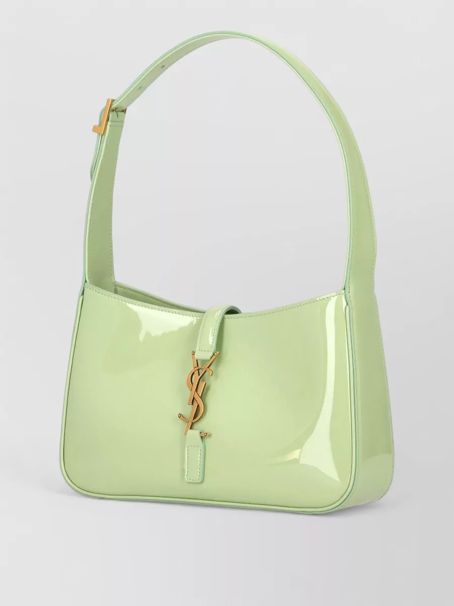 Saint Laurent Le 5 À 7 Patent Leather Shoulder Bag