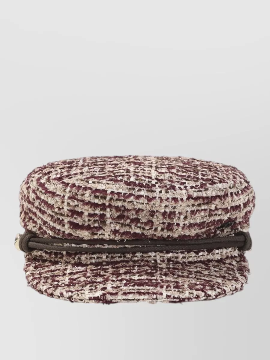 Maison Michel Tweed Baker Boy Hat