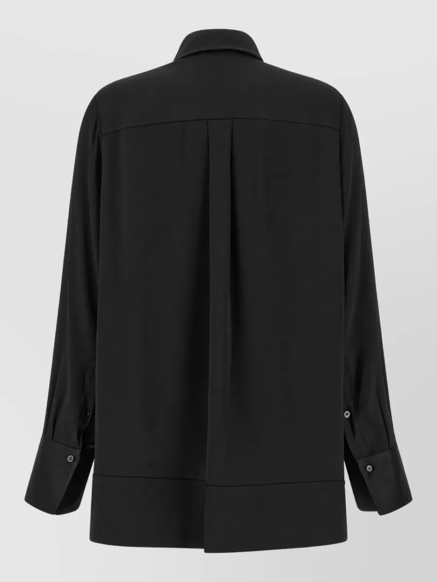 Totême Soft Tuxedo Satin Shirt