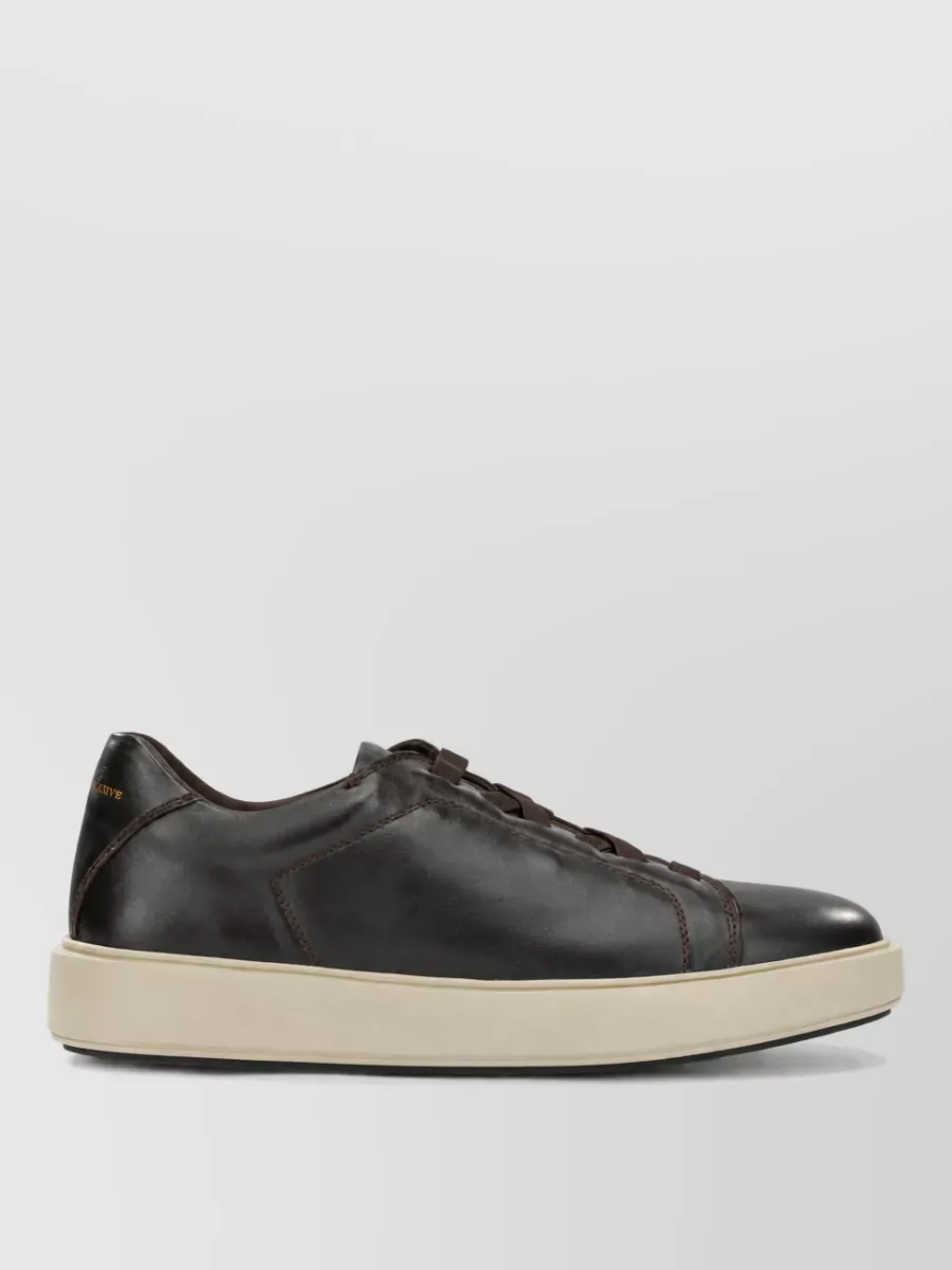 Officine Creative Leather Low-Top Lace-Up Sneakers