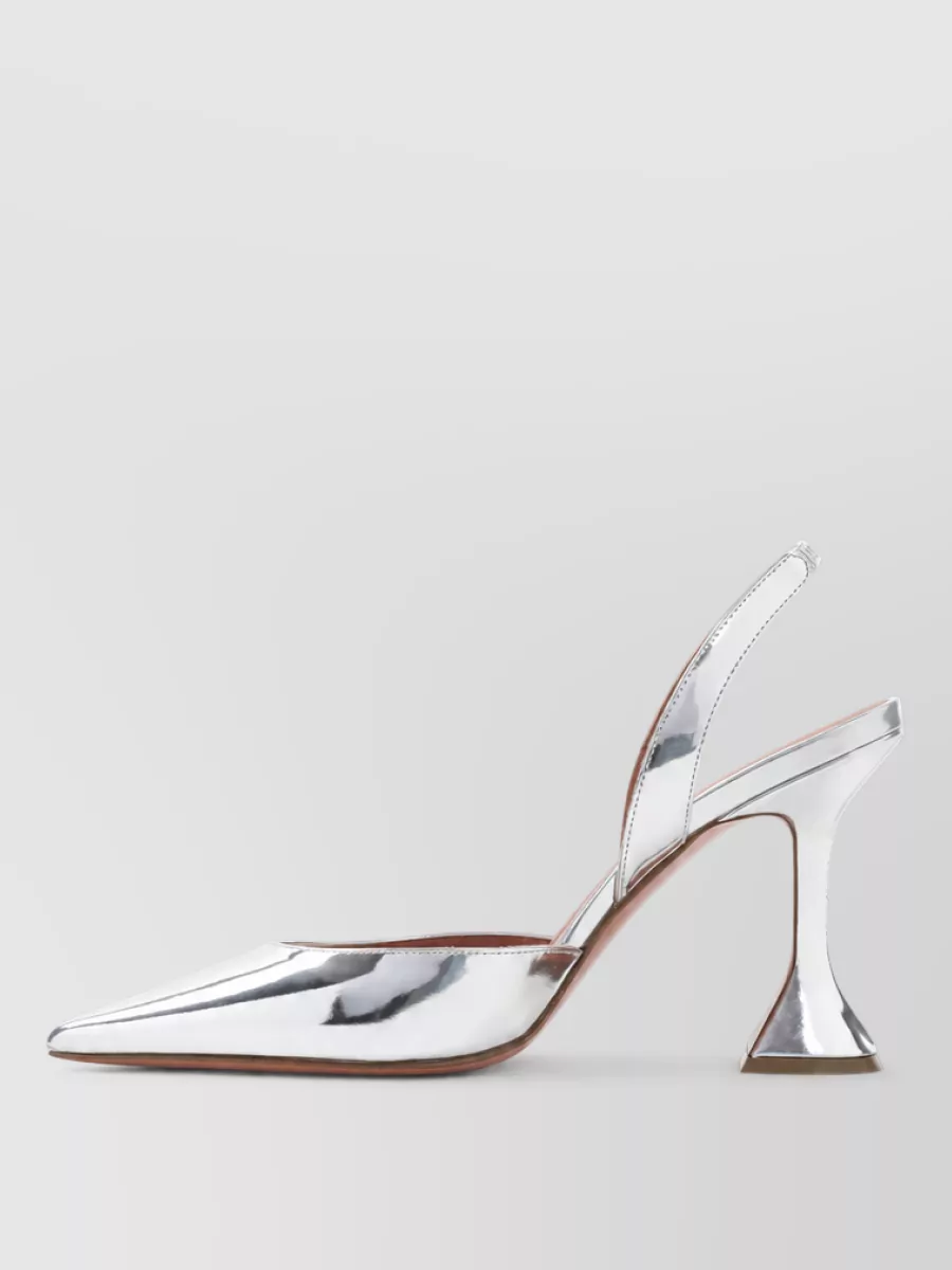 Amina Muaddi Patent leather slingback mules