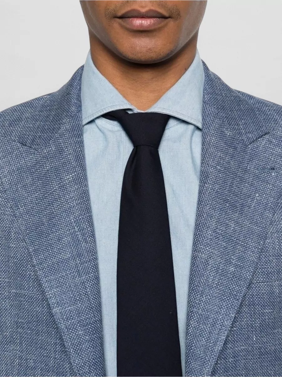Brunello Cucinelli Wool Silk Linen Cashmere Single-Breasted Blazer