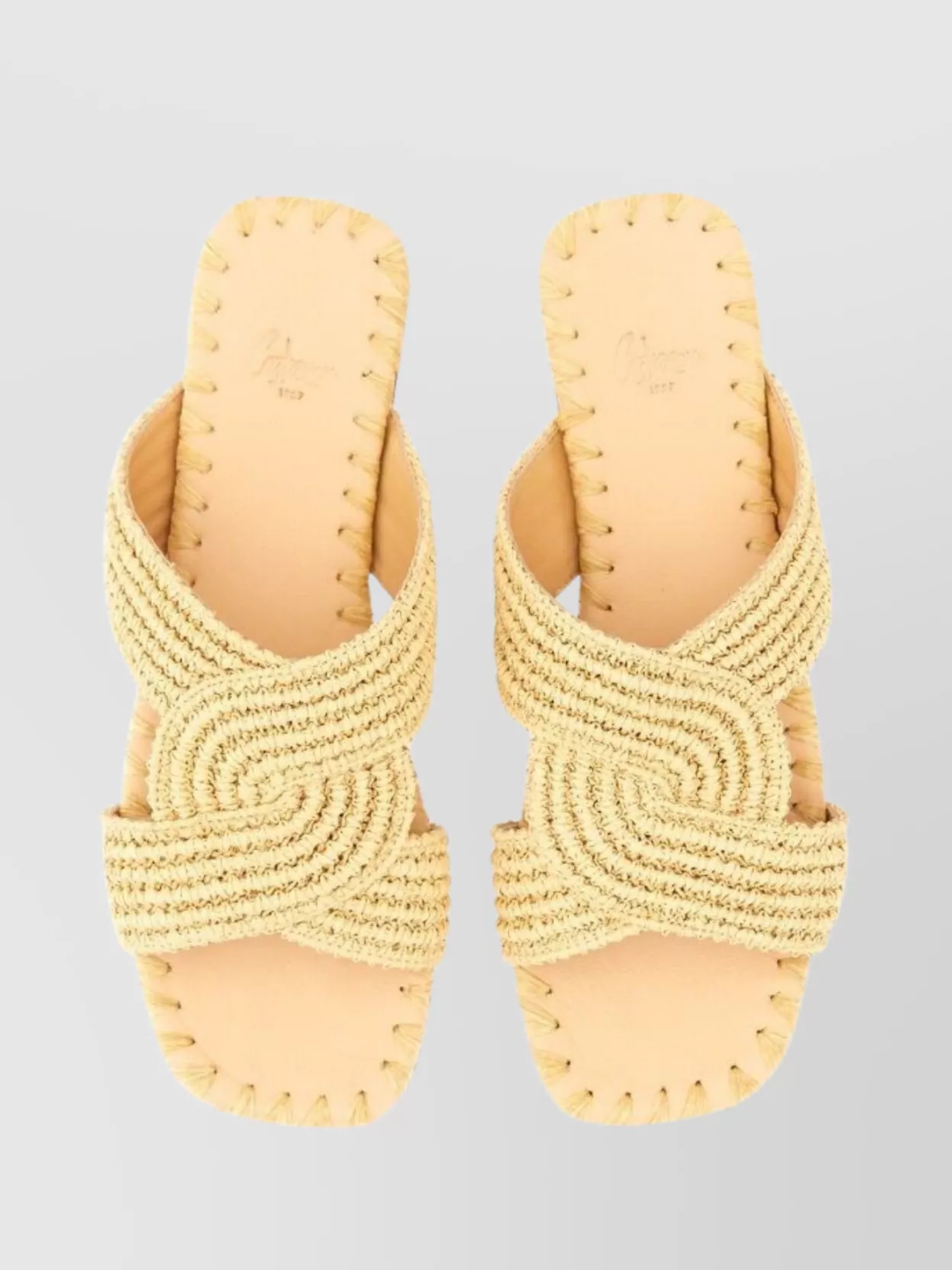 Castaner "Prado" Braided Flat Sole Open Toe Sandals