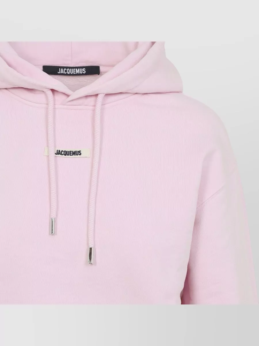 Jacquemus Le Hoodie Gros Grain Cotton Hooded Top