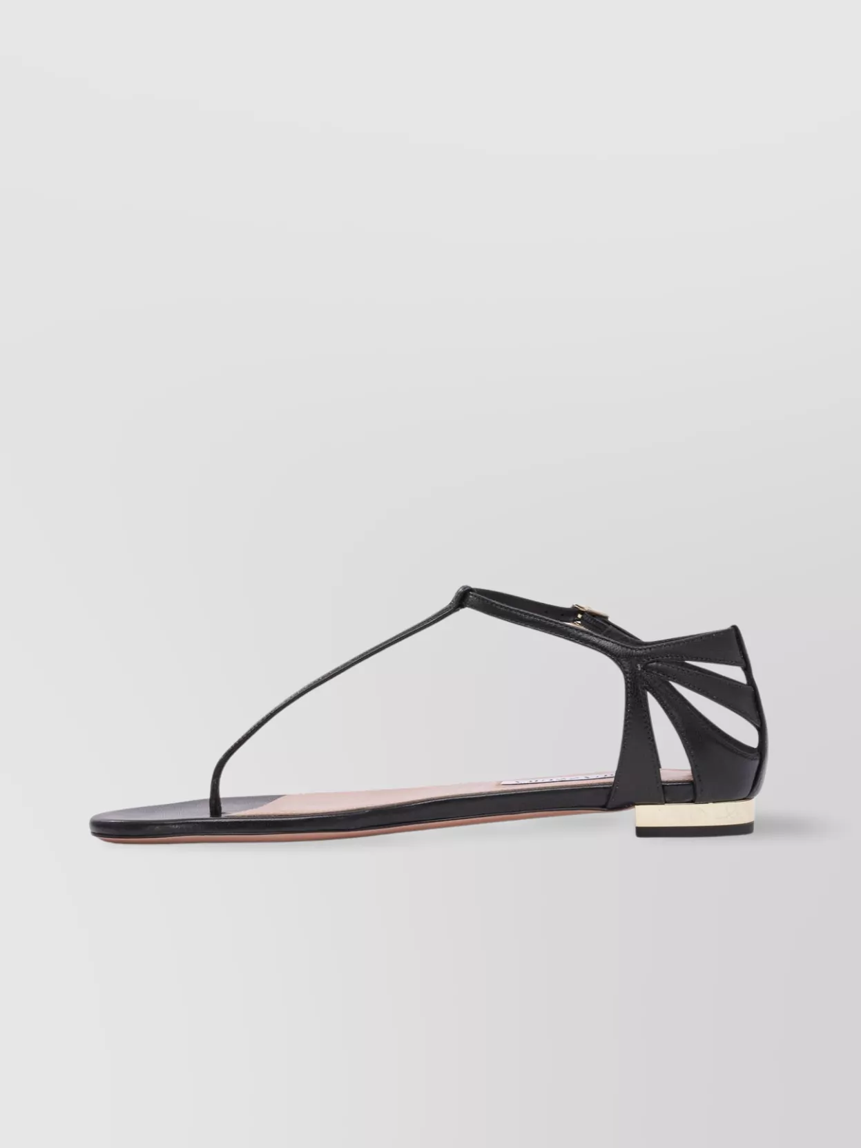 Aquazzura Metallic Detail Open Toe Strappy Sandals
