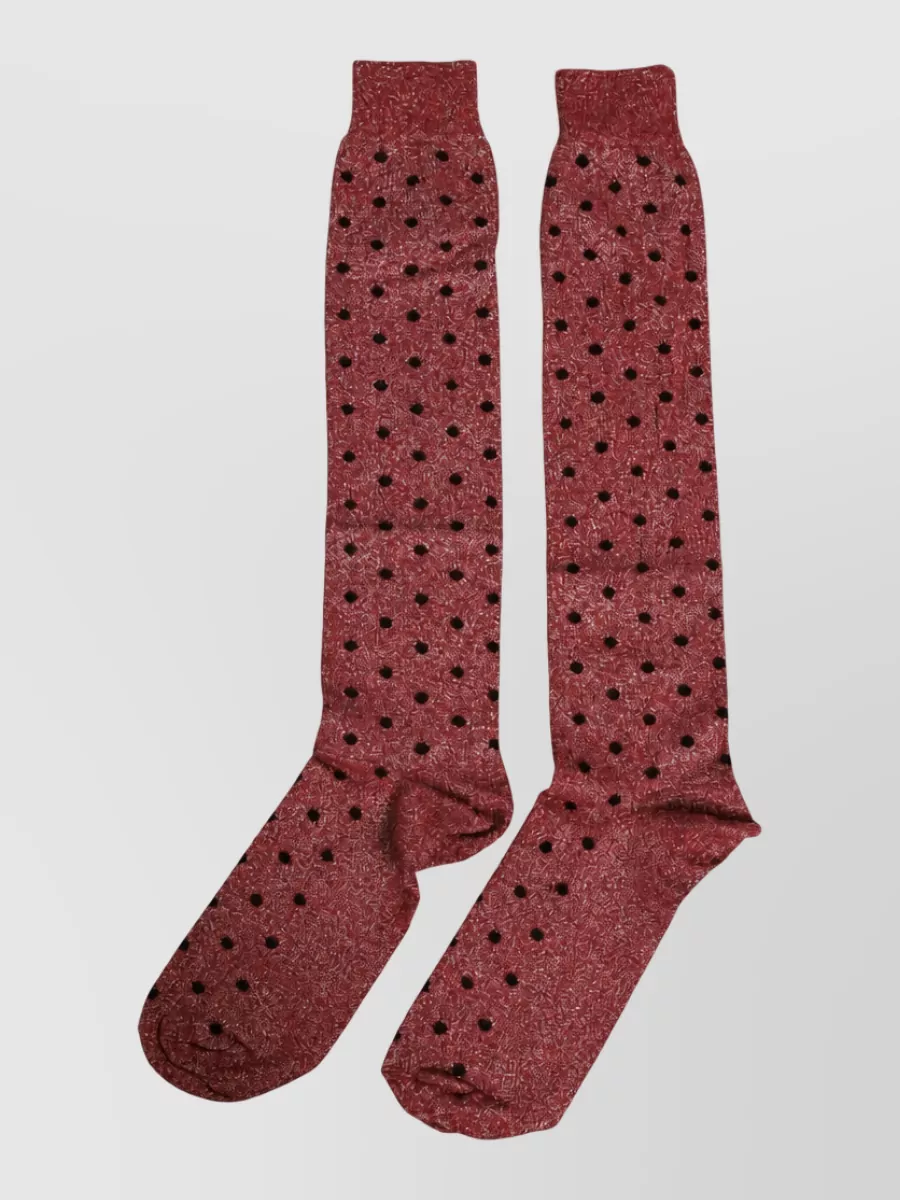 Dolce&Gabbana polka-dot over-the-calf socks