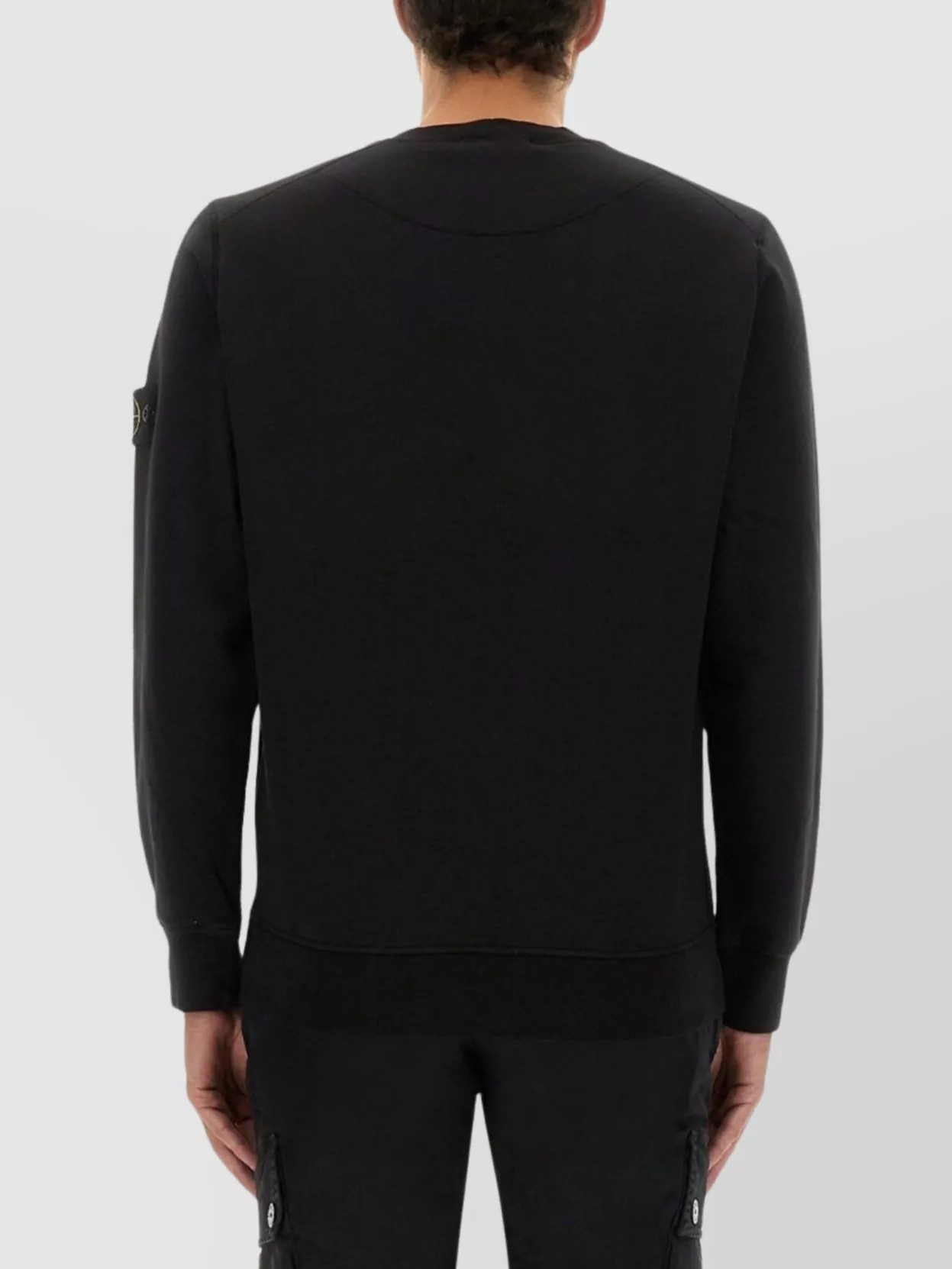 Stone Island Crew Neck Sweater Ribbed Cuffs