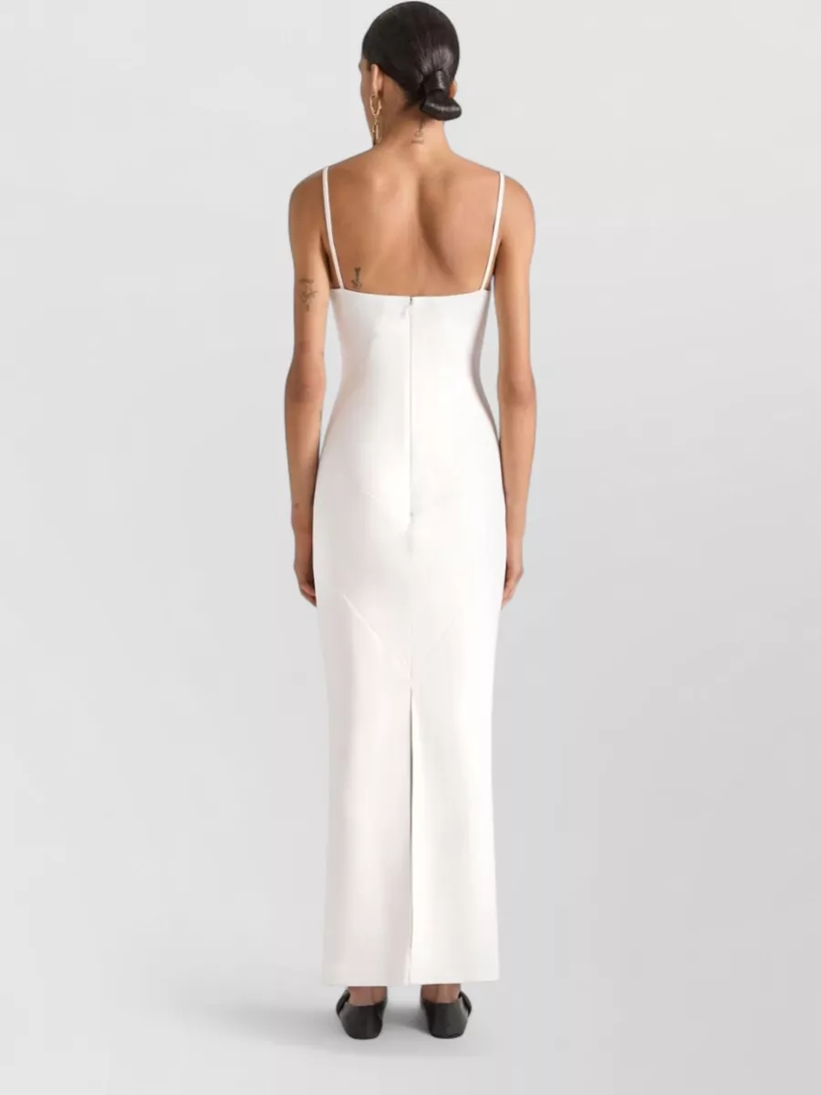 Givenchy Crepe Cady Maxi Dress Spaghetti Straps