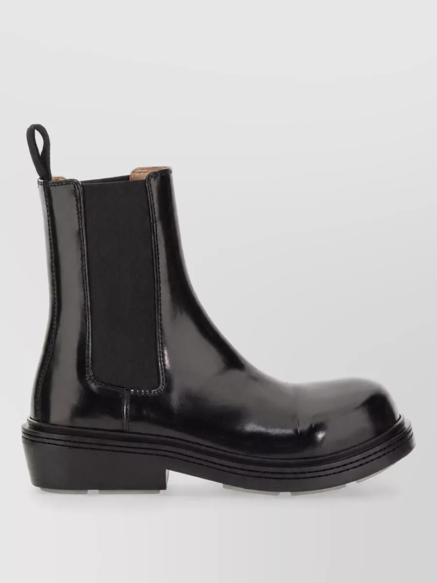 Bottega Veneta Leather Fireman Chelsea Boots