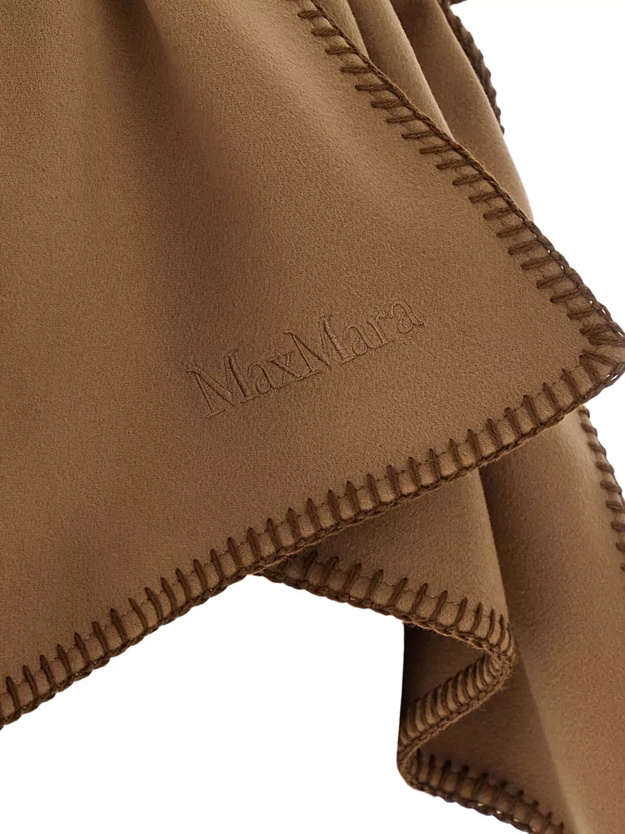 Max Mara Wool Draped Belted Cape