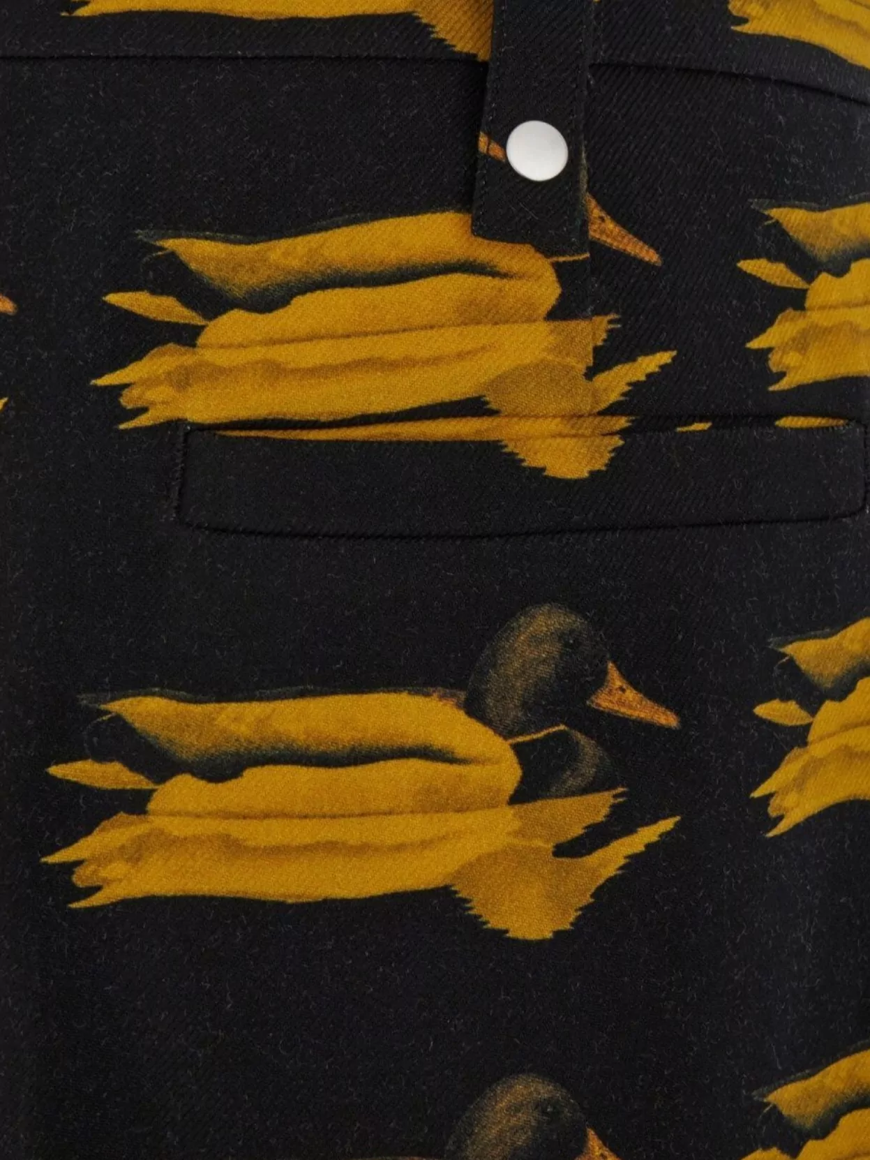 Burberry Wool Trousers Printed Pattern