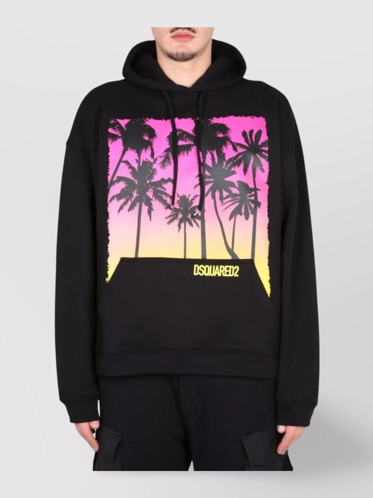 Dsquared2 Hooded Graphic Print Sweatshirt