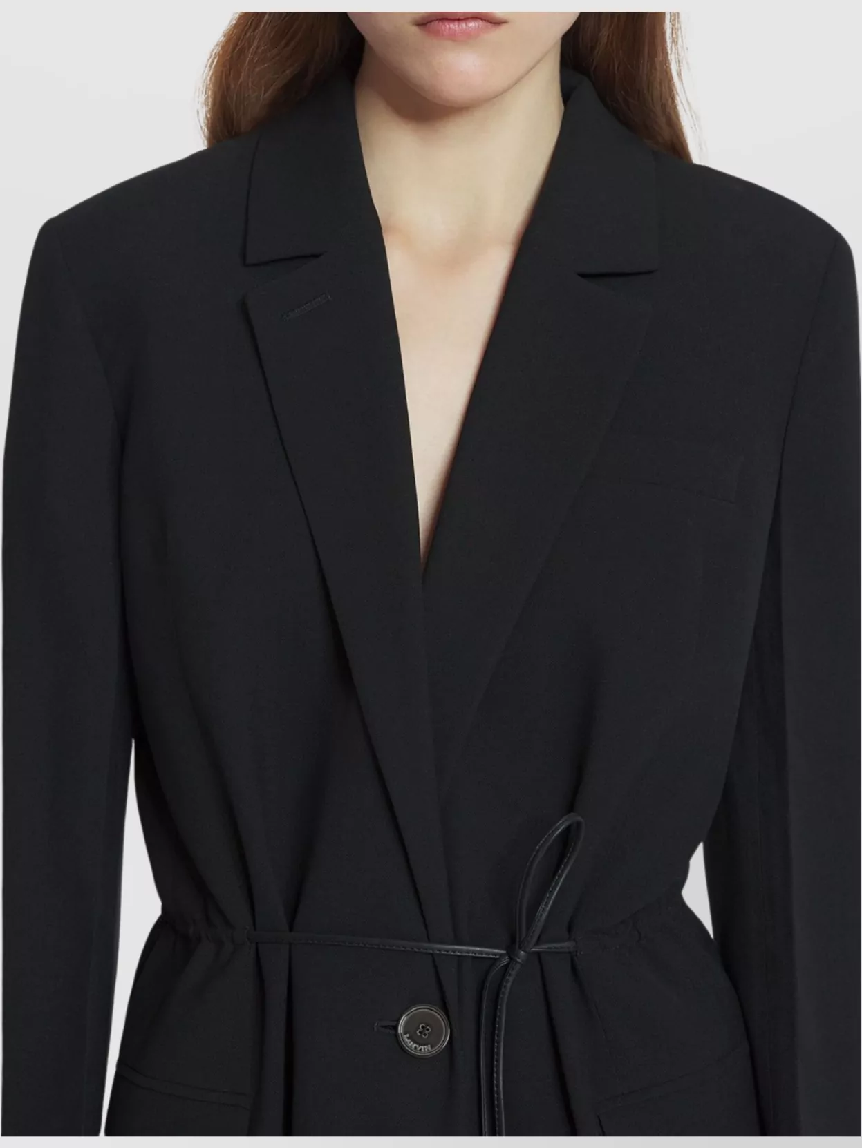 Lanvin Wool Blazer Waist Tie Detail