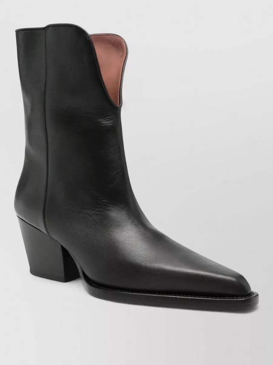 Paris Texas calf leather mid-calf boots