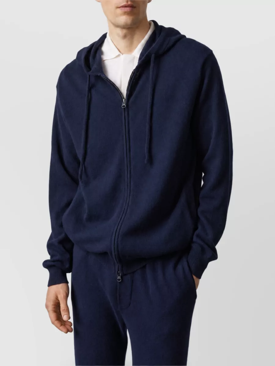 Lisa Yang Cashmere Ribbed Hooded Cardigan