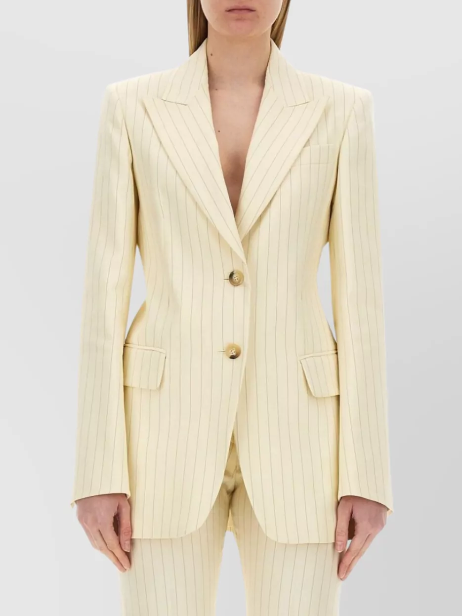 Sportmax Tailored Pinstripe Jacket Notch Lapel