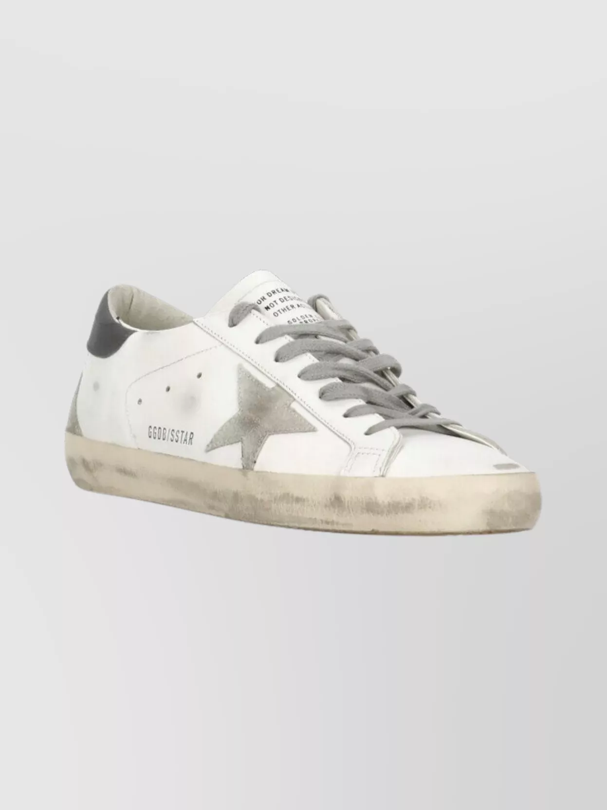 Golden Goose Vintage Style Low Top Sneakers In White