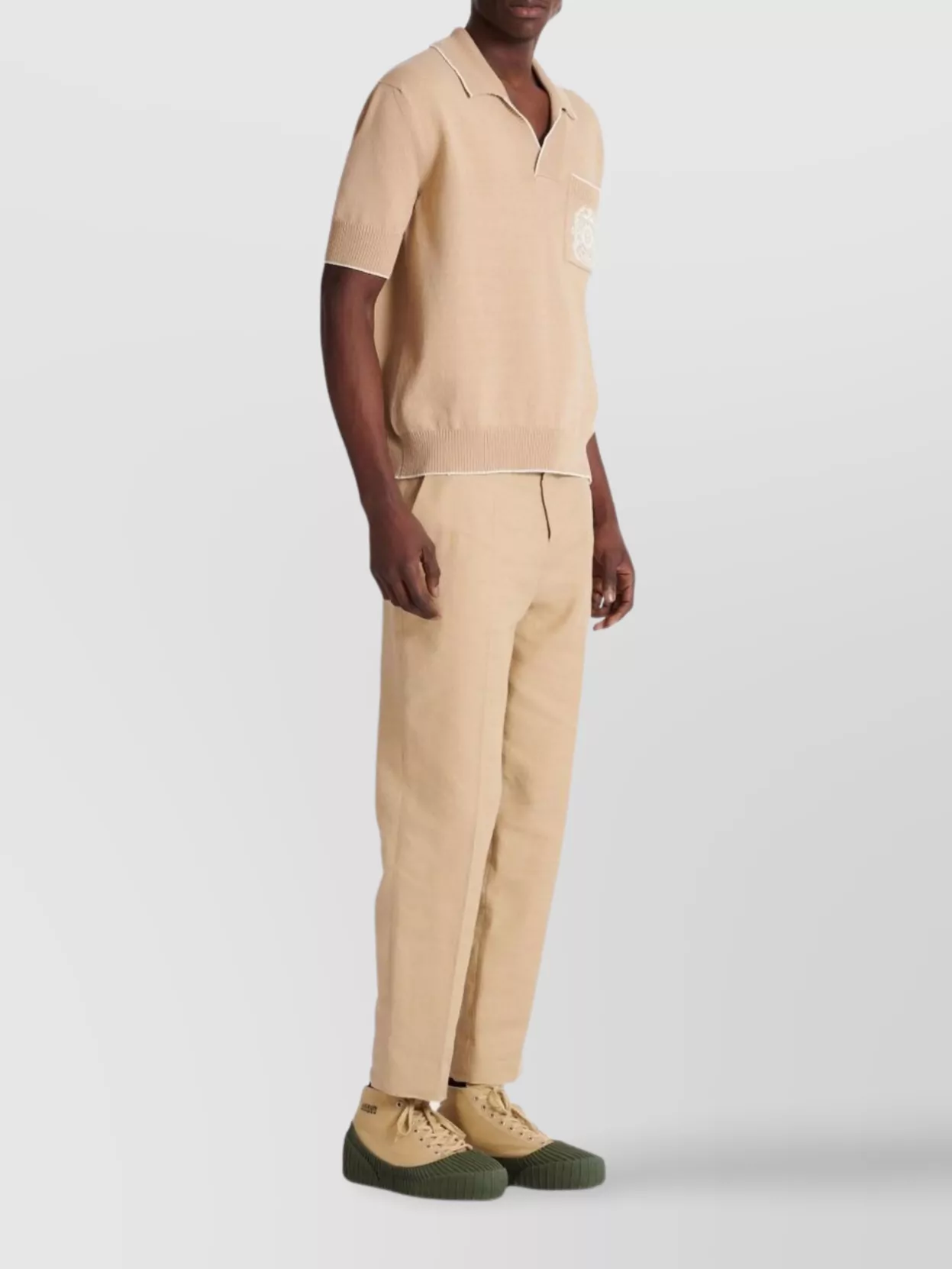 Balmain Pocket Collar Hem Sleeves Neck Shirt