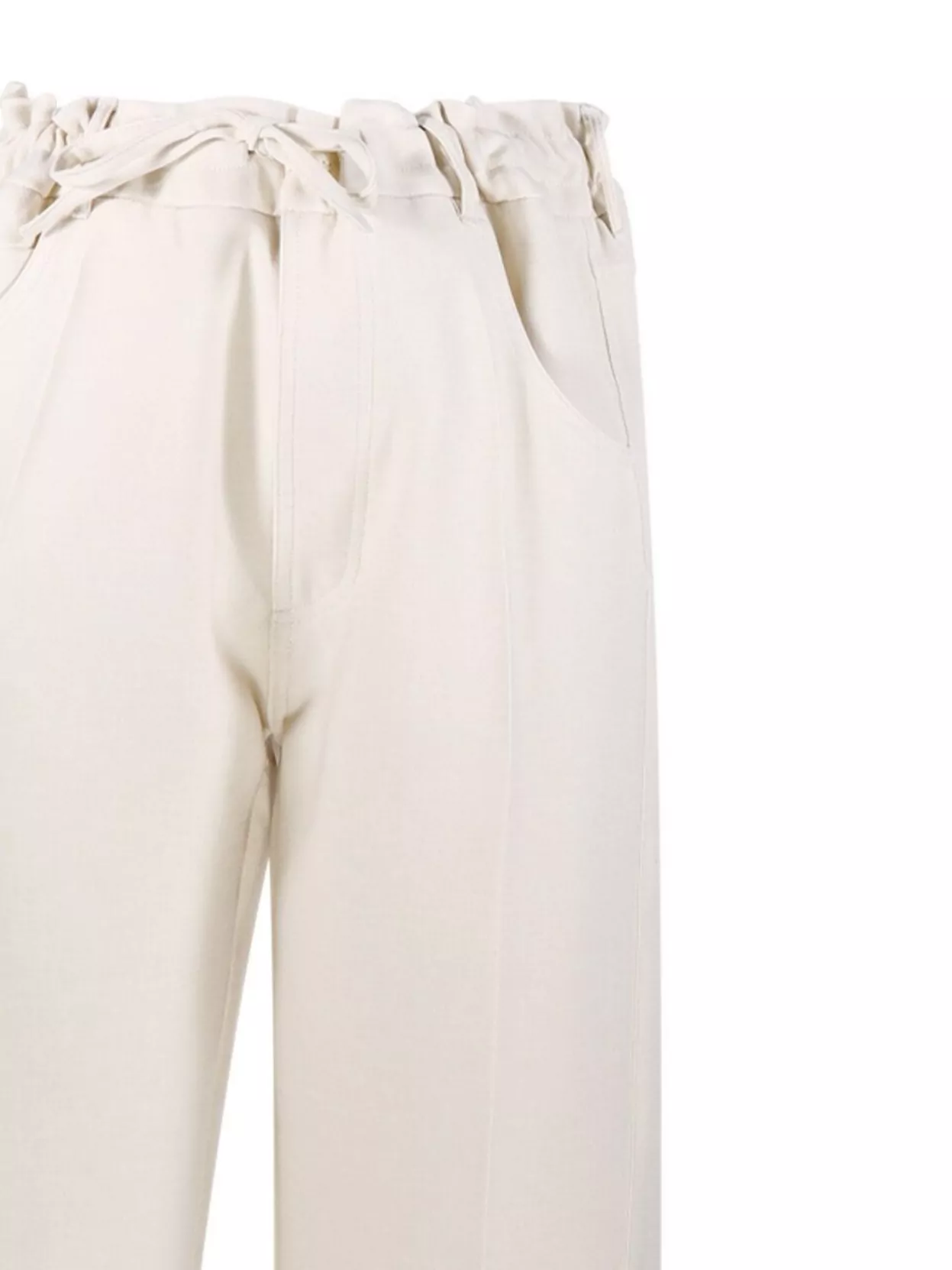 Darkpark Iris Comfort Suit Paper Bag Pant In Neutral