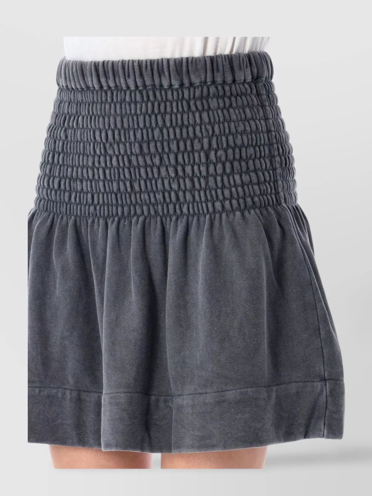 ISABEL MARANT ÉTOILE FLEECE MINI SKIRT ELASTIC WAISTBAND