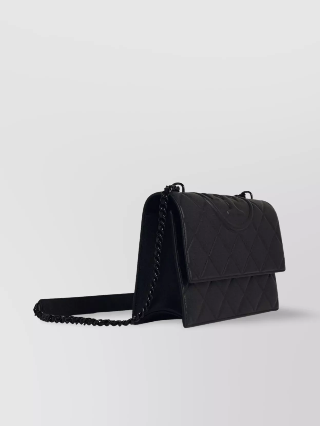 Tory Burch Quilted Leather Crossbody Bag Chain Strap