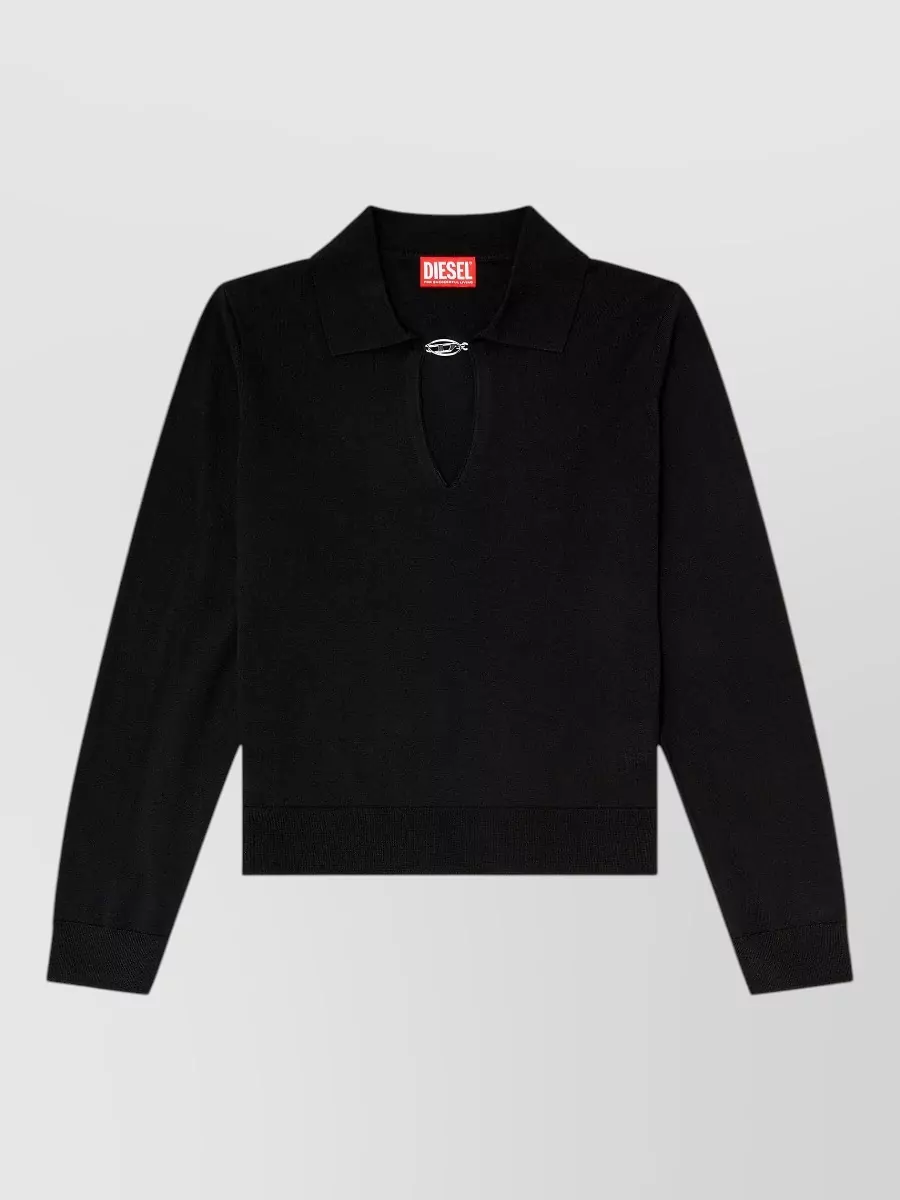 Diesel silk polo shirt