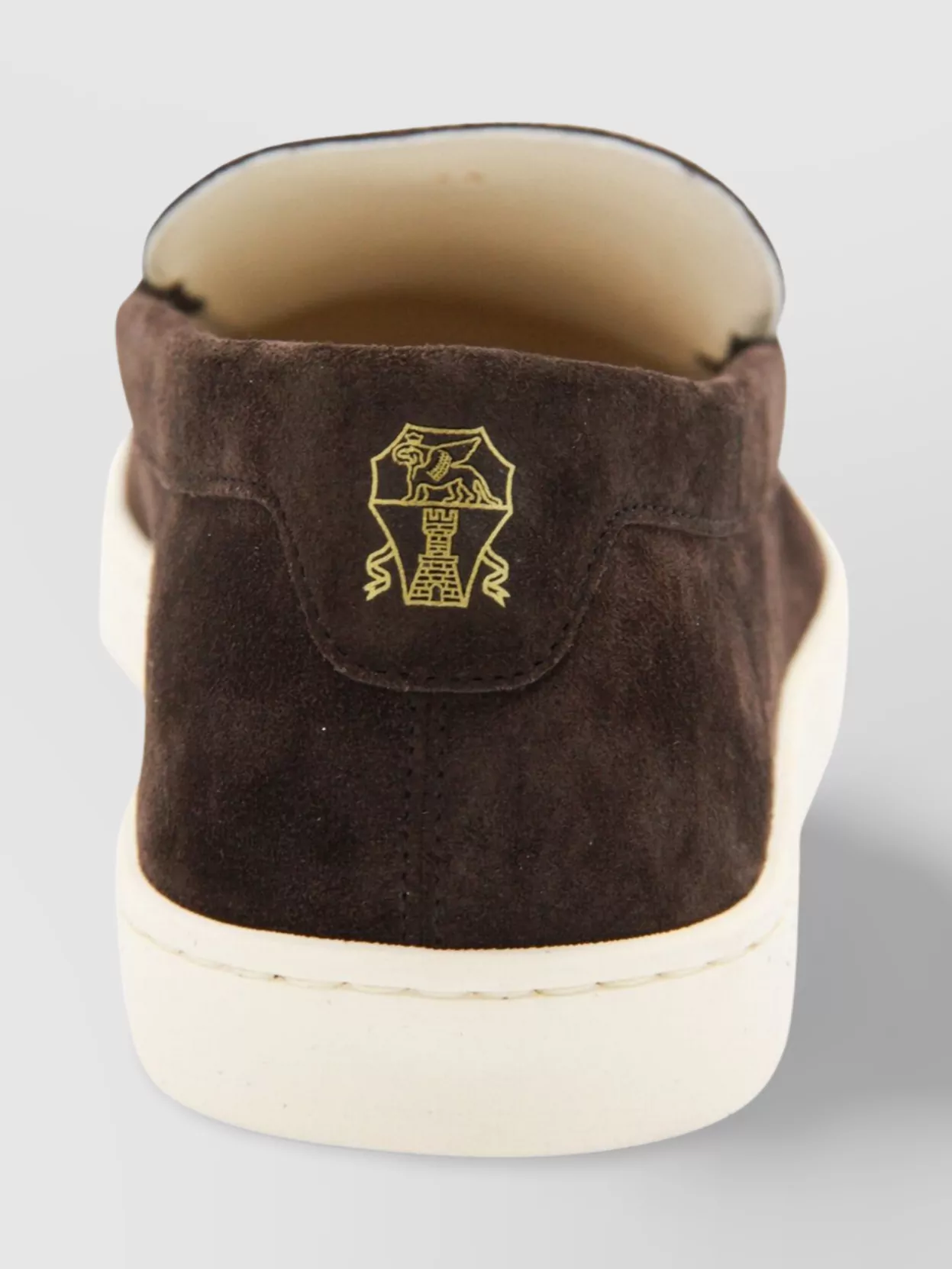 Brunello Cucinelli Loafers With Suede Finish And Contrast Sole