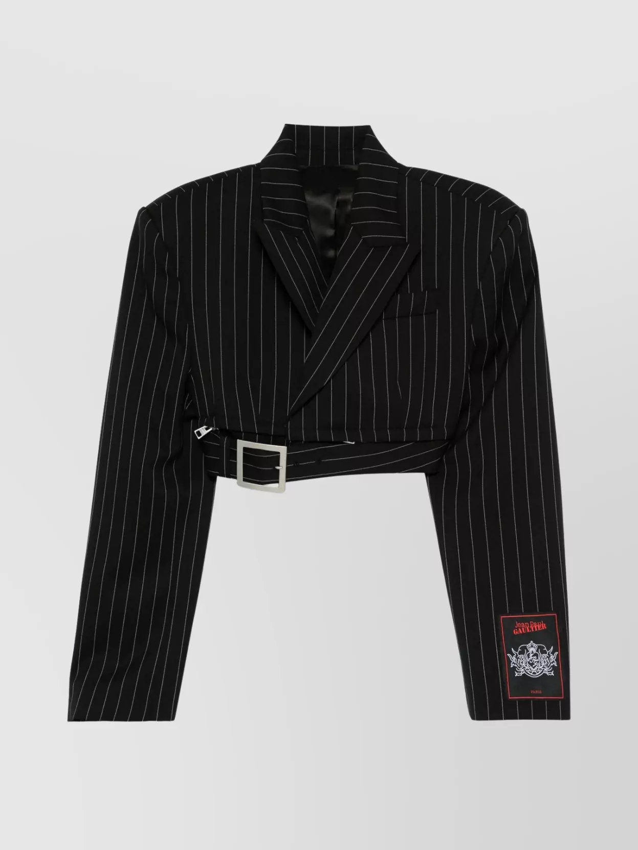 Jean Paul Gaultier Cropped Tailored Jacket Zip Belt