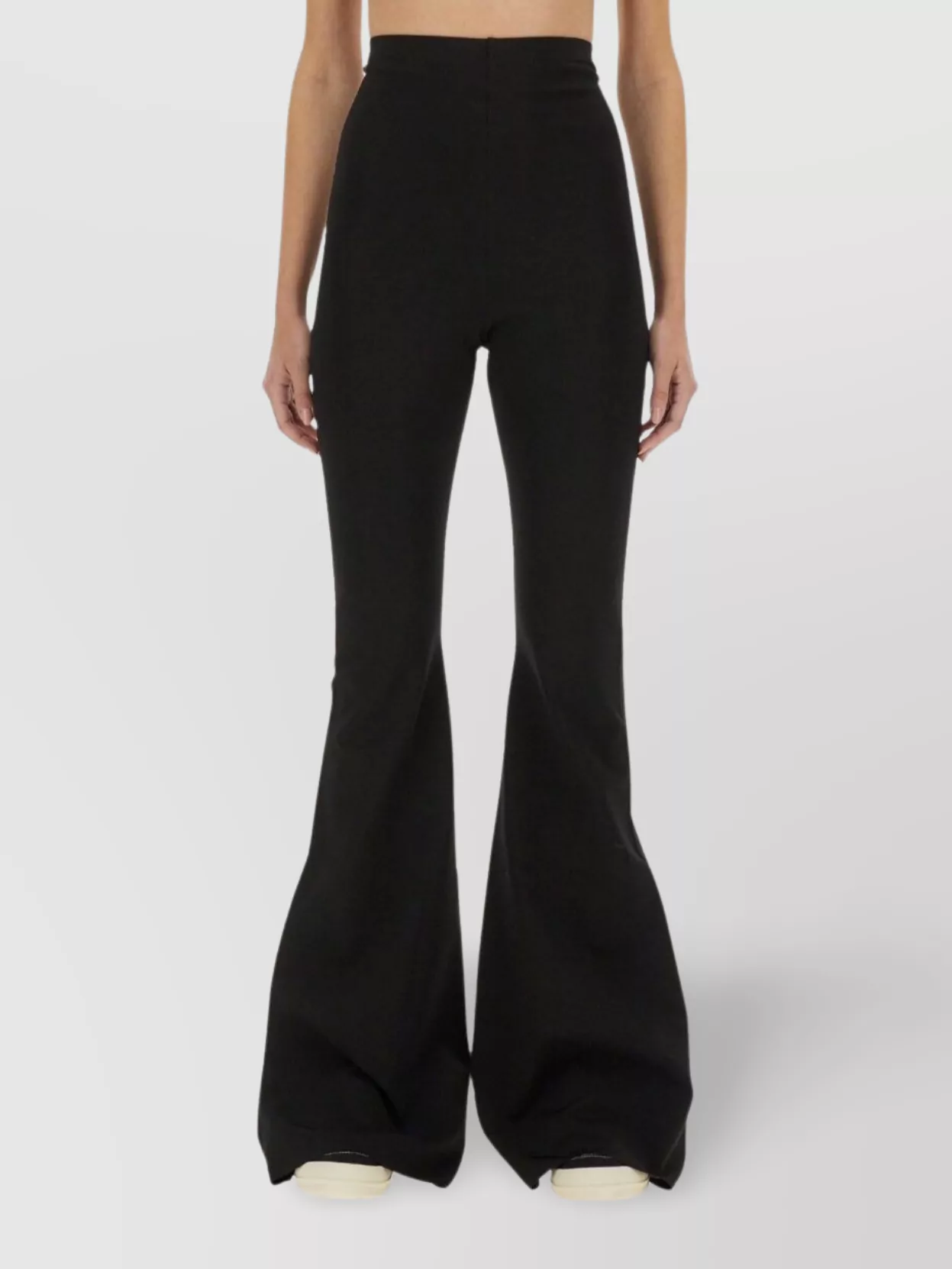 Rick Owens Lilies Flared High Waist Full Length Pants