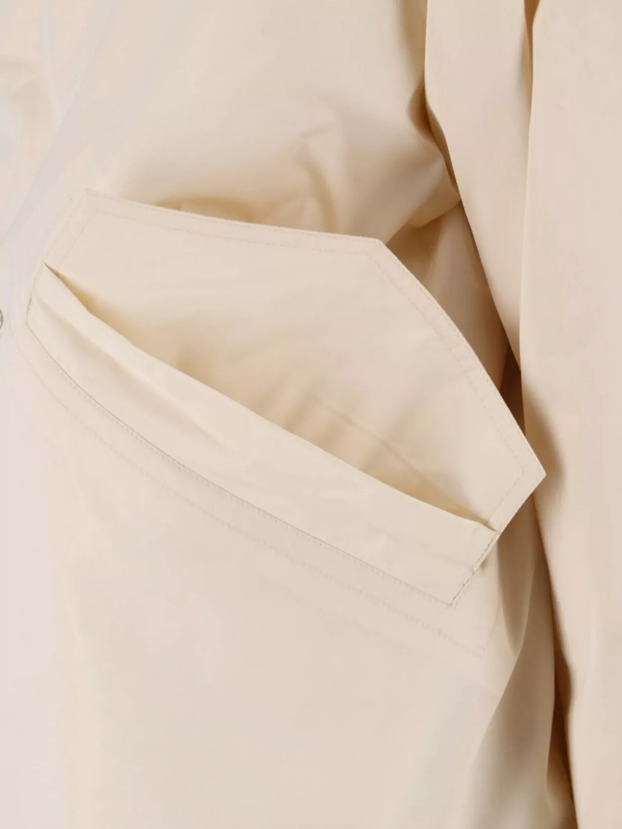 Jil Sander Hooded Longline Jacket With Faux Fur Trim