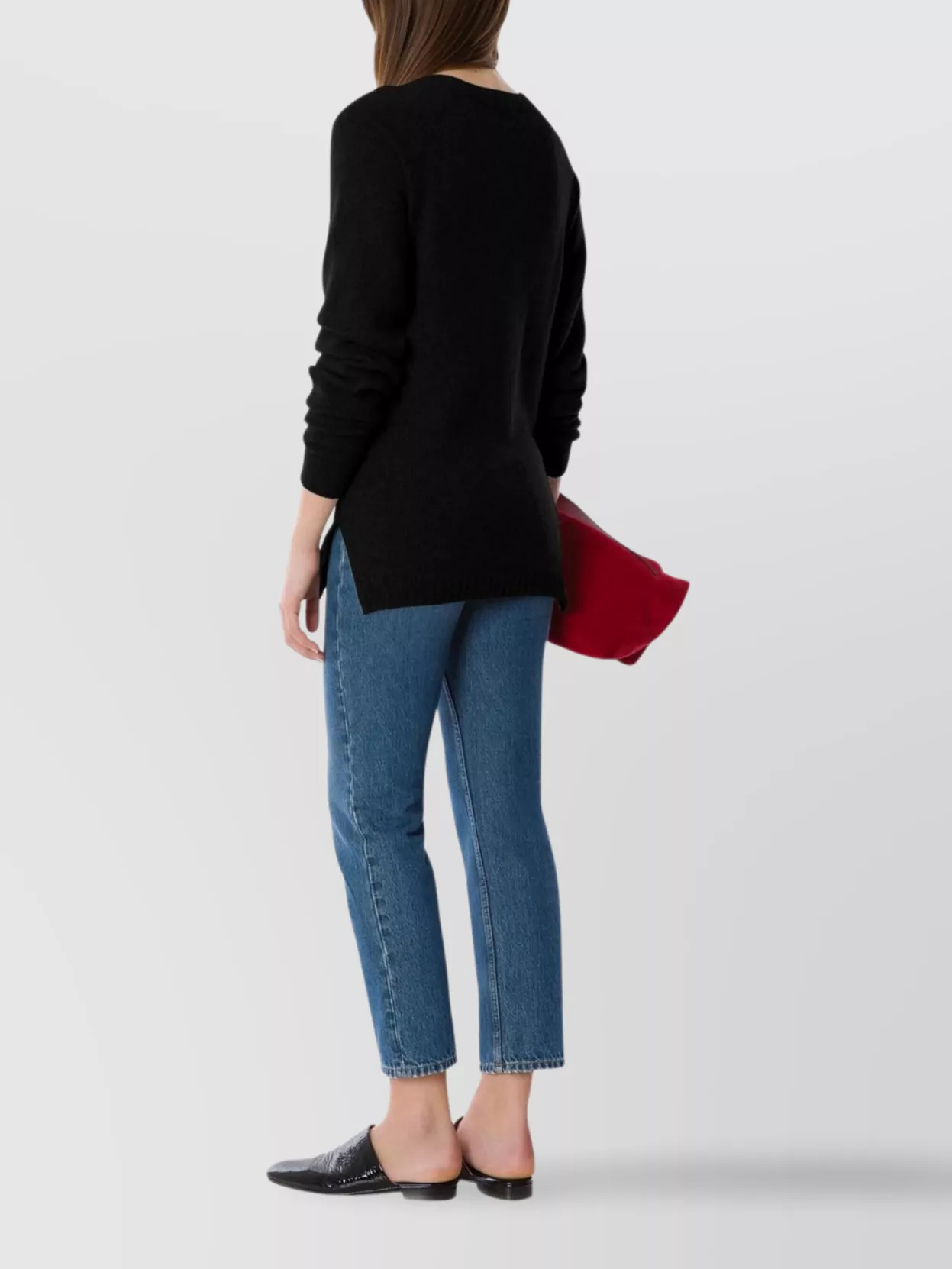 Alberta Ferretti Long Sleeve Crew Neck Knitwear Top