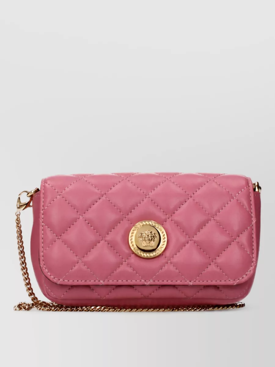 Versace na leather clutch bag