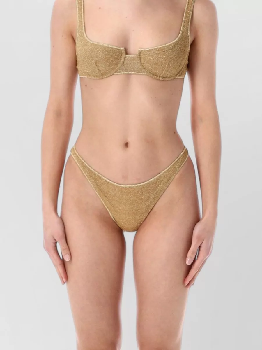 Oséree metallic balconette bikini