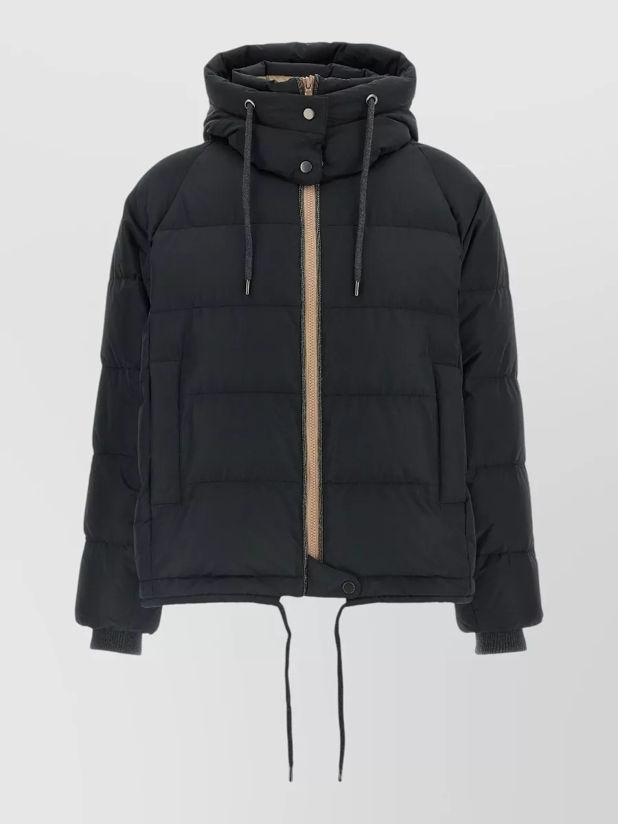 Brunello Cucinelli Down Quilted Hooded Parka Coat