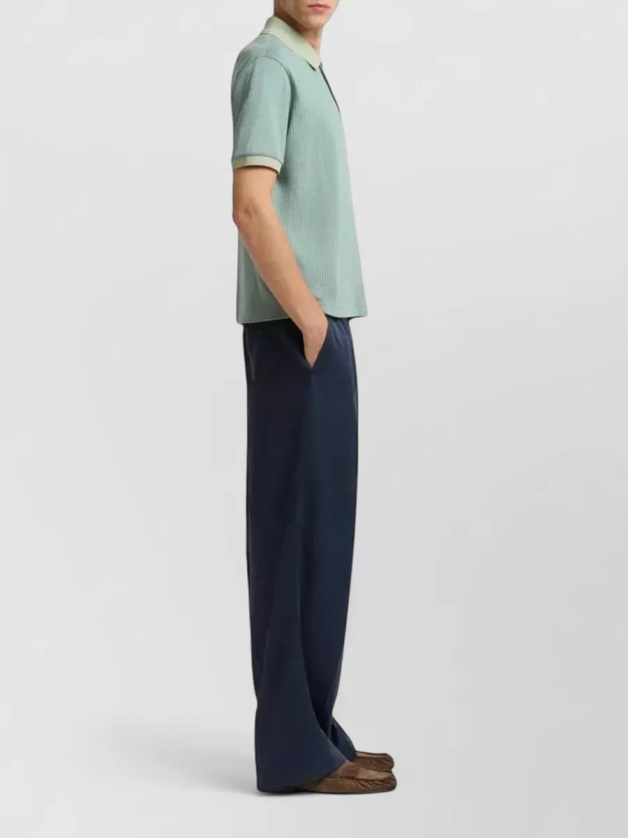Marni Jacquard Short-Sleeve Polo Shirt