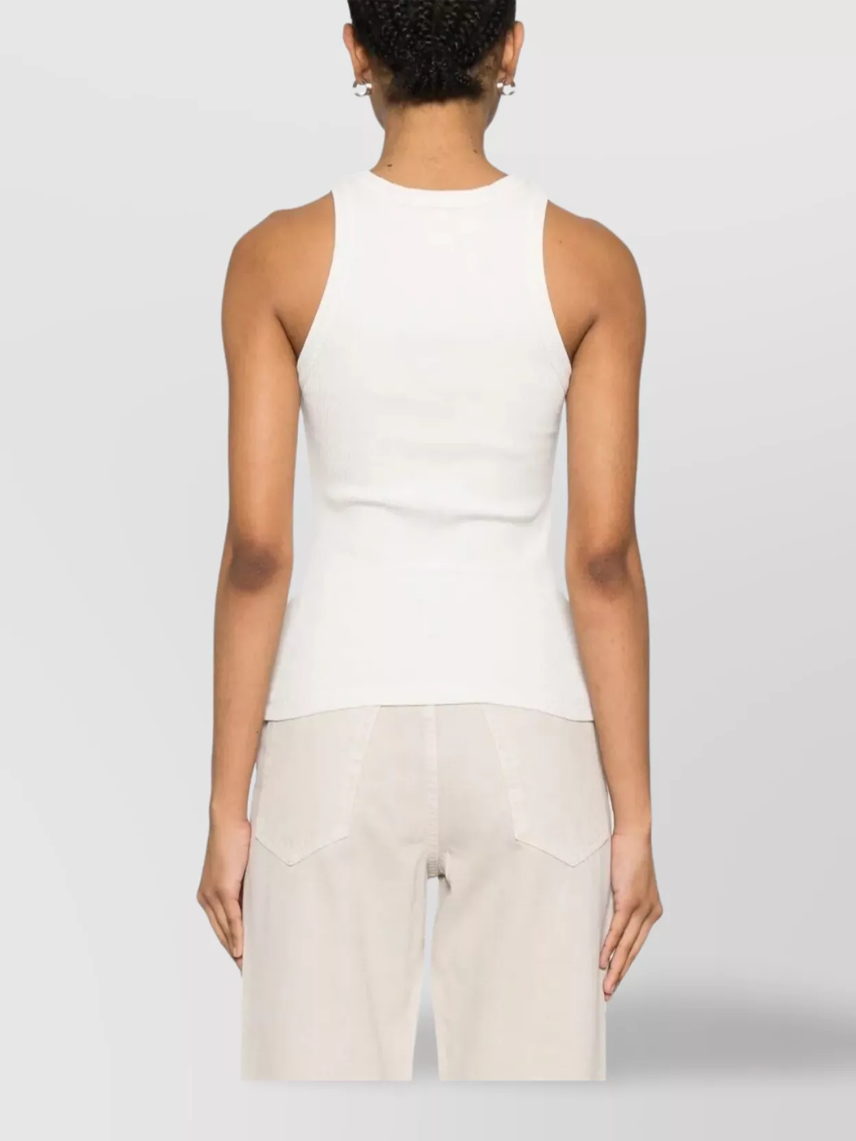Agolde Sleeveless Ribbed Tank Top