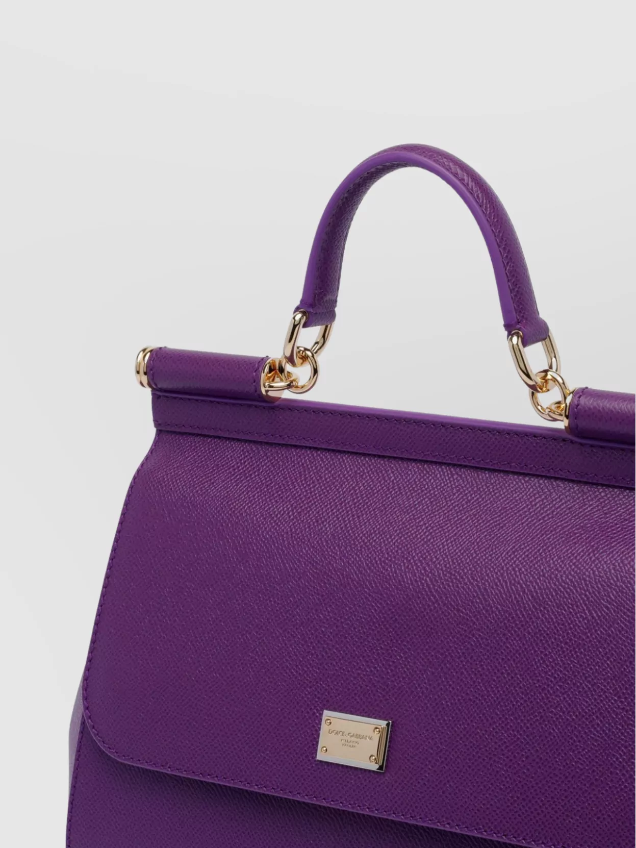 Dolce & Gabbana Large Shoulder Bag Gold-tone Hardware