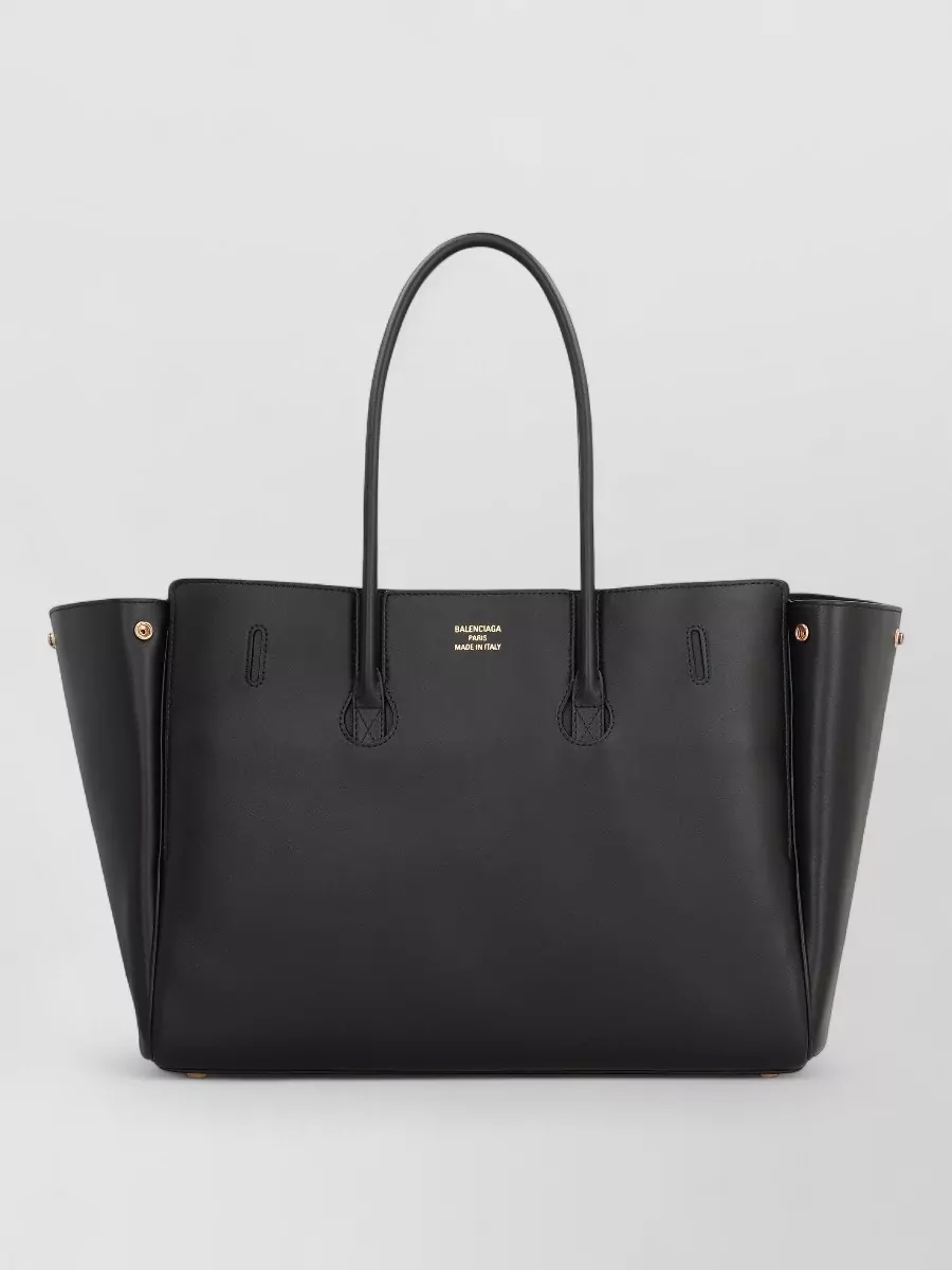 Balenciaga Bel Air Media Leather Tote Bag